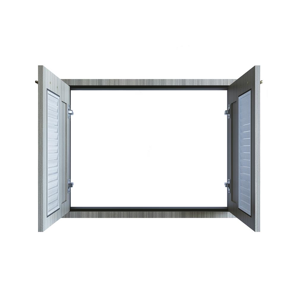 บานซิงค์คู่เกล็ดผสม JUPITER GLORY LIGHT 83x63 ซม. สีเทา