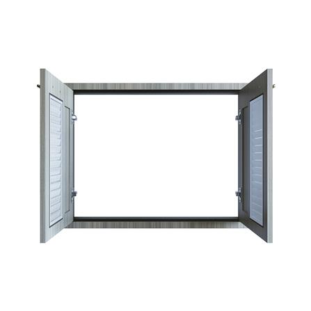 บานซิงค์คู่เกล็ดผสม JUPITER GLORY LIGHT 83x63 ซม. สีเทา_1