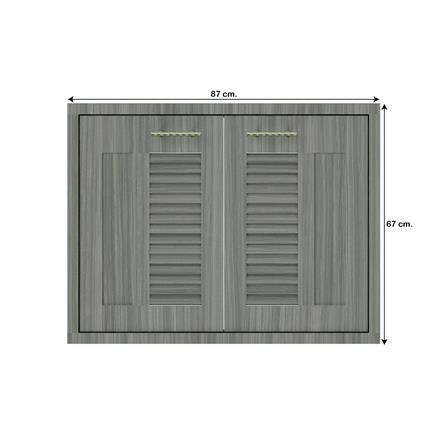 บานซิงค์คู่เกล็ดผสม JUPITER GLORY LIGHT 83x63 ซม. สีเทา_3