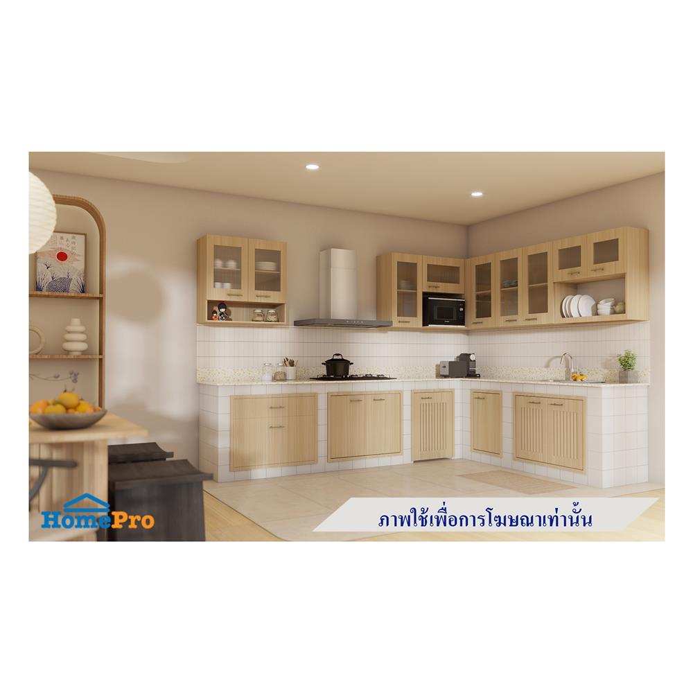 บานซิงค์คู่เกล็ดเต็ม JUPITER MINERVA 87x67 ซม. สีน้ำตาล