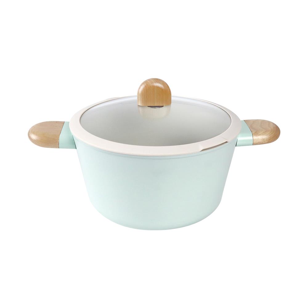 หม้อพร้อมฝา 24 ซม. NEOFLAM BROTE สีเขียว