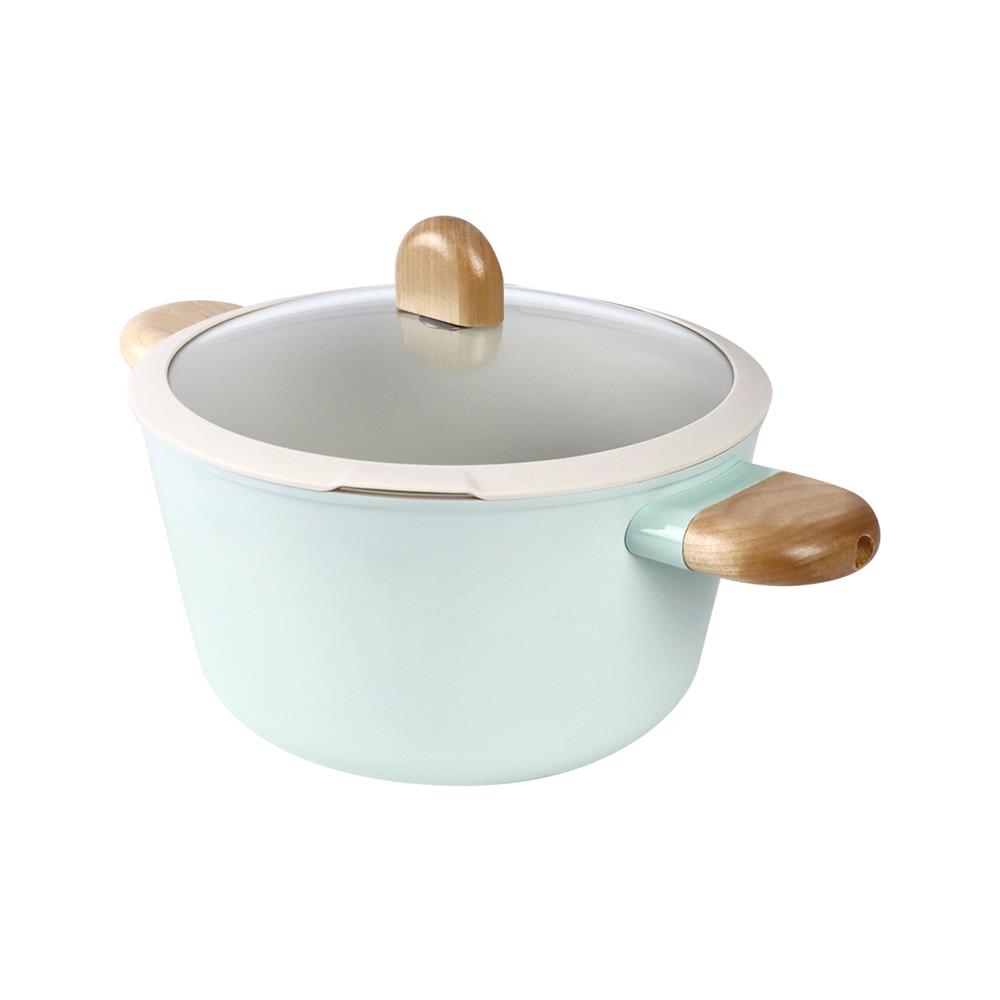 หม้อพร้อมฝา 24 ซม. NEOFLAM BROTE สีเขียว