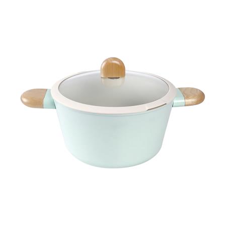 หม้อพร้อมฝา 24 ซม. NEOFLAM BROTE สีเขียว