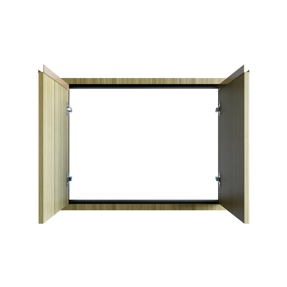 บานคู่เรียบ JUPITER SILKY TEAK 83x63 ซม. สีน้ำตาล