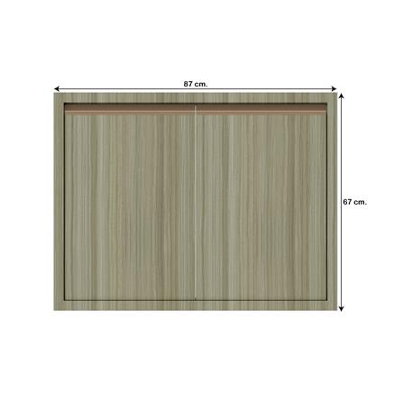 บานคู่เรียบ JUPITER SILKY TEAK 83x63 ซม. สีน้ำตาล_3