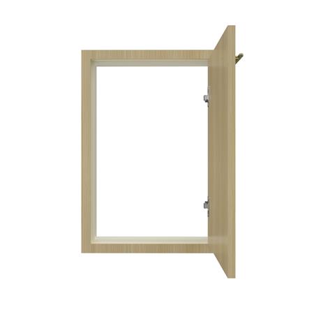 บานซิงค์เดี่ยวเรียบ JUPITER MINERVA 43x63 ซม. สีน้ำตาล_1