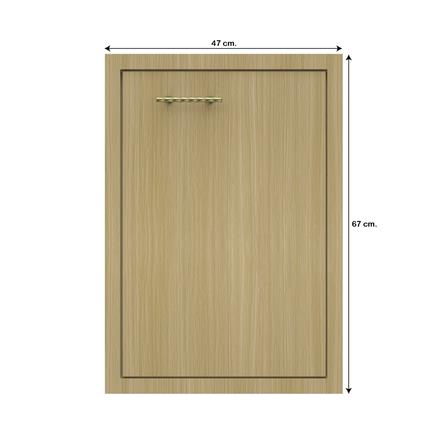 บานซิงค์เดี่ยวเรียบ JUPITER MINERVA 43x63 ซม. สีน้ำตาล_3