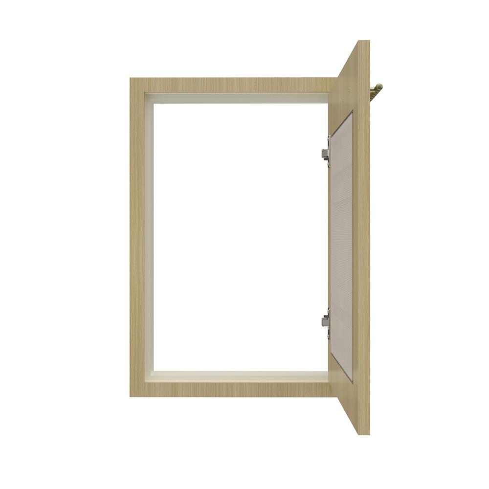 บานซิงค์เดี่ยวเกล็ดเต็ม JUPITER MINERVA 43x63 ซม. สีน้ำตาล