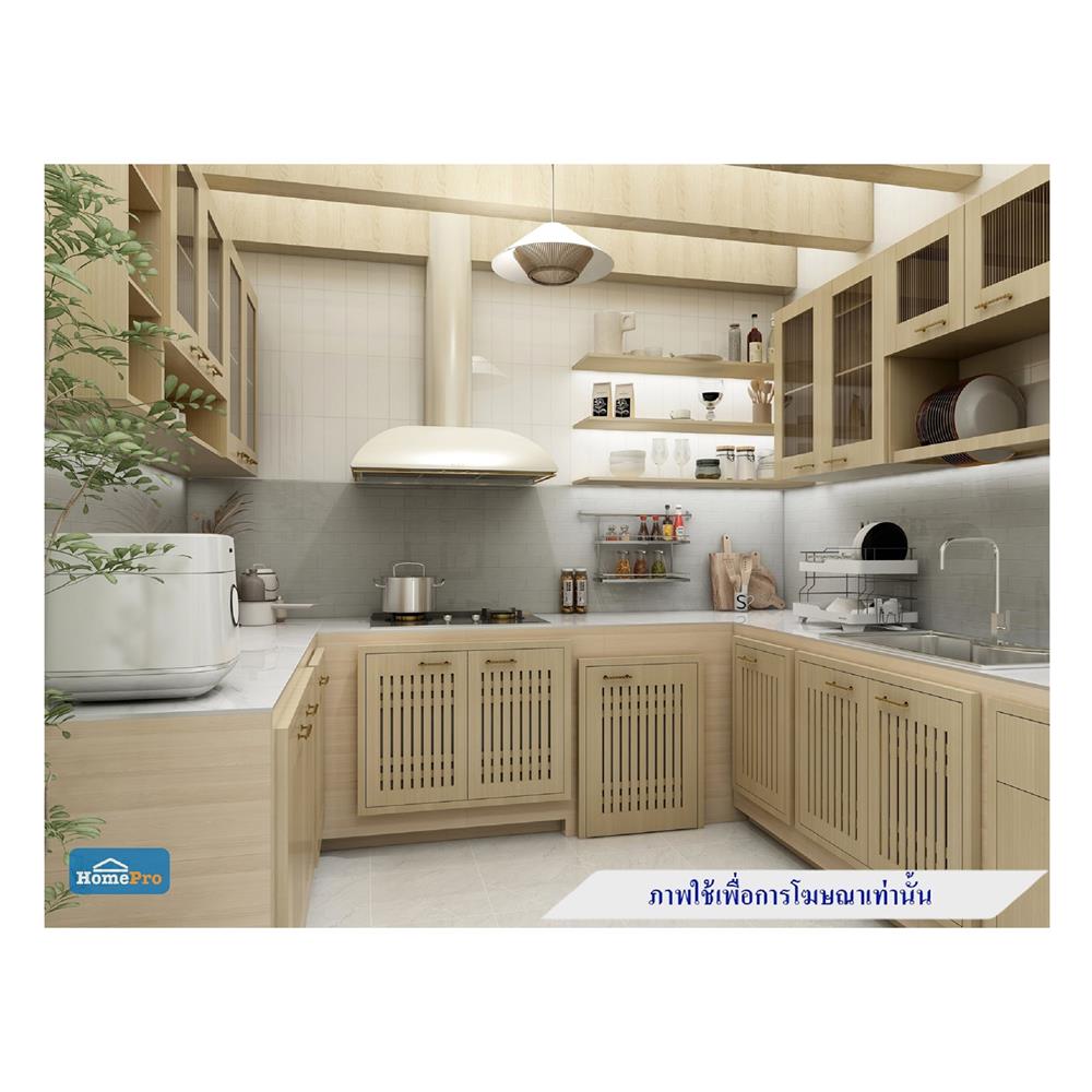 บานซิงค์เดี่ยวเกล็ดเต็ม JUPITER MINERVA 43x63 ซม. สีน้ำตาล