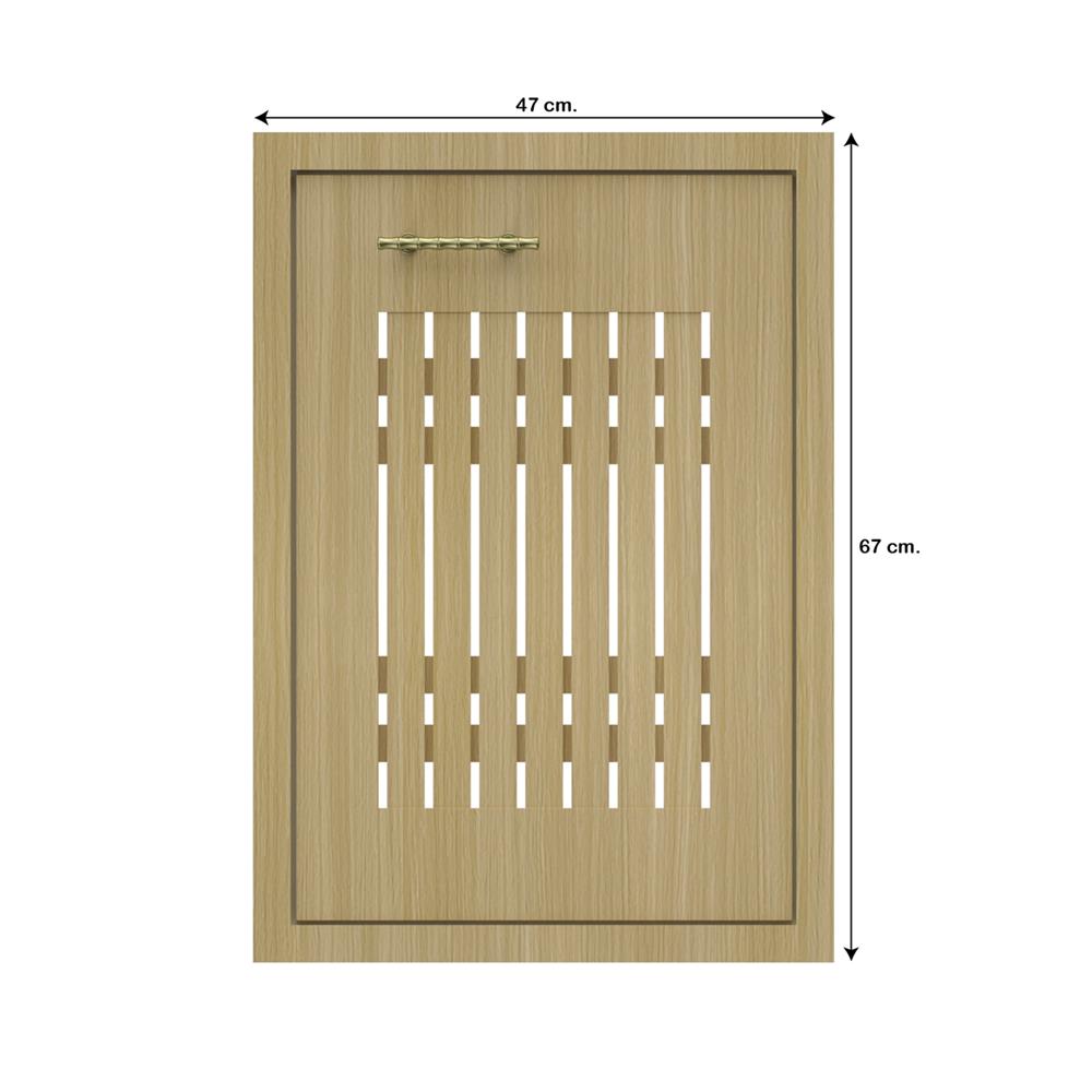 บานซิงค์เดี่ยวเกล็ดเต็ม JUPITER MINERVA 47x67 ซม. สีน้ำตาล