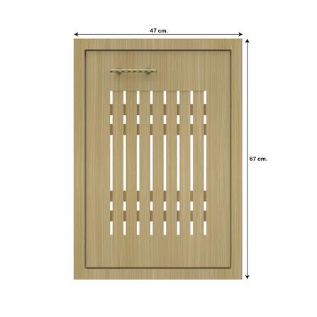 บานซิงค์เดี่ยวเกล็ดเต็ม JUPITER MINERVA 47x67 ซม. สีน้ำตาล_4