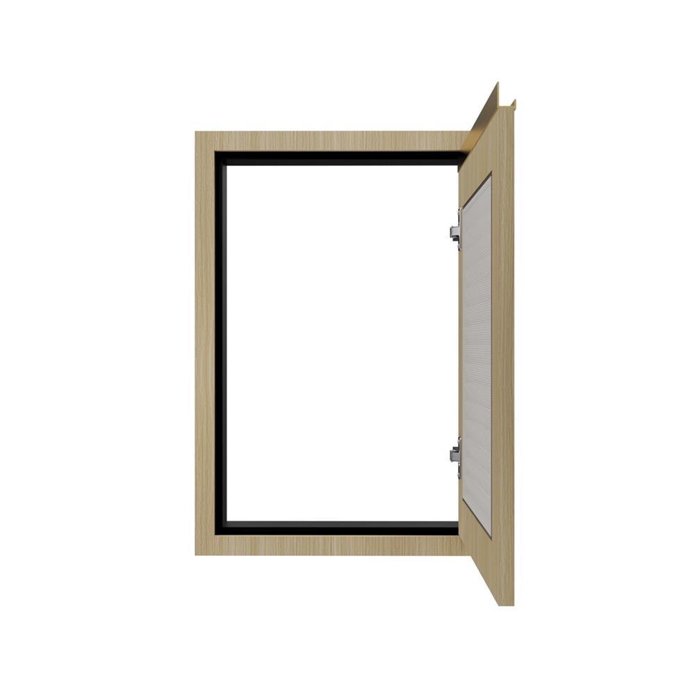 บานซิงค์เดี่ยวเกล็ดเต็ม JUPITER SILKY WOOD 43x63 ซม. สีน้ำตาล