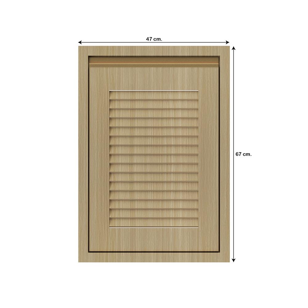 บานซิงค์เดี่ยวเกล็ดเต็ม JUPITER SILKY WOOD 43x63 ซม. สีน้ำตาล