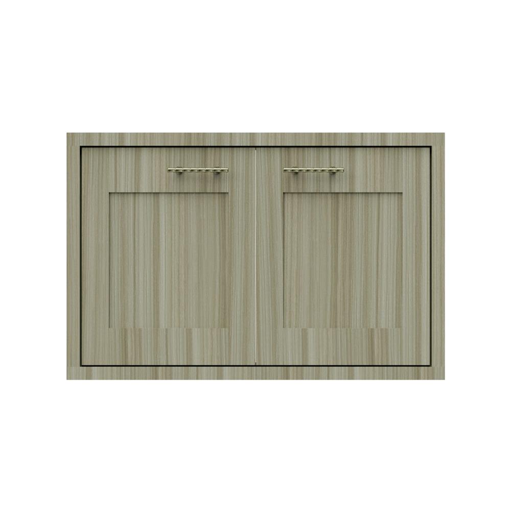 บานใต้เตาลายฟักเต็ม JUPITER GLORY TEAK 83x53 ซม. สีน้ำตาล