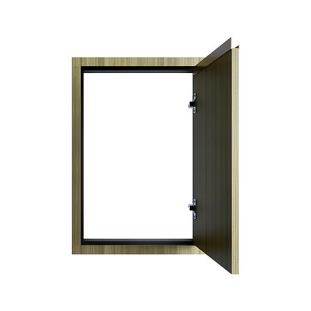 บานซิงค์เดี่ยวเรียบ JUPITER SILKY TEAK 43x63 ซม. สีน้ำตาล_1