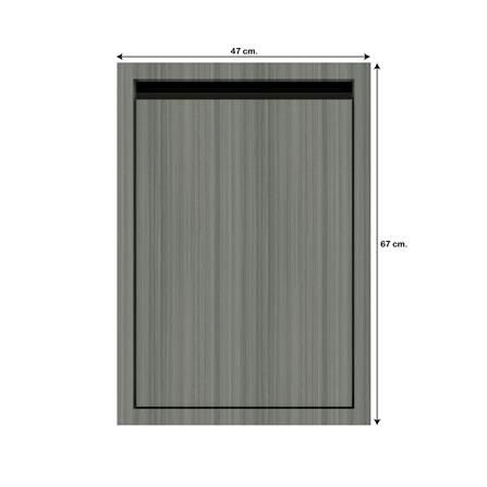 บานซิงค์เดี่ยวเรียบ JUPITER SILKY LIGHT 43x63 ซม. สีเทา_3