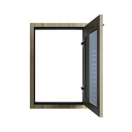 บานซิงค์เดี่ยวเกล็ดผสม JUPITER GLORY TEAK 43x63 ซม. สีน้ำตาล_1