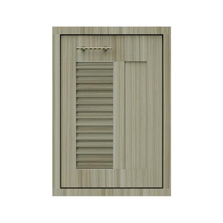 บานซิงค์เดี่ยวเกล็ดผสม JUPITER GLORY TEAK 47x67 ซม. สีน้ำตาล
