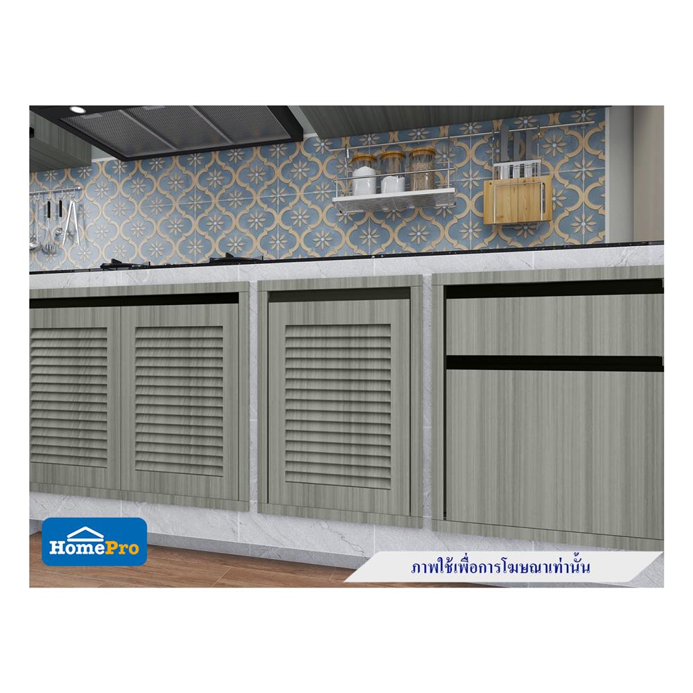 บานซิงค์เดี่ยวเกล็ดเต็ม JUPITER SILKY LIGHT 43x63 ซม. สีเทา