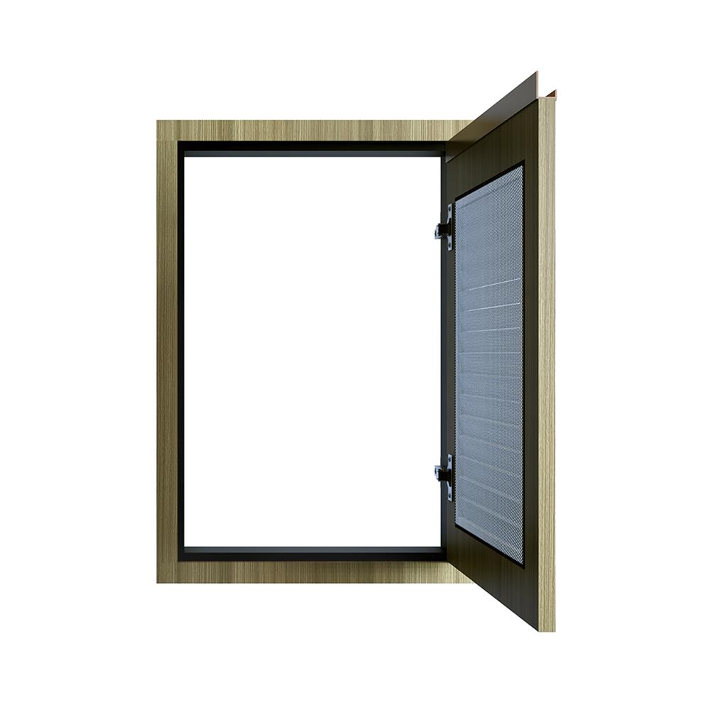 บานซิงค์เดี่ยวเกล็ดเต็ม JUPITER SILKY TEAK 43x63 ซม. สีน้ำตาล