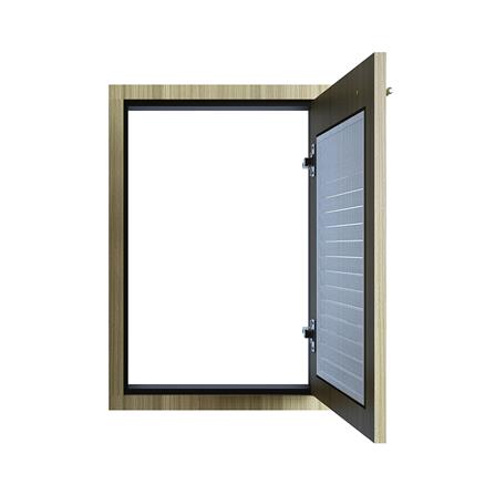 บานซิงค์เดี่ยวเกล็ดเต็ม JUPITER GLORY TEAK 43x63 ซม. สีน้ำตาล_1