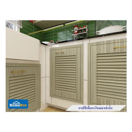 บานซิงค์เดี่ยวเกล็ดเต็ม JUPITER GLORY TEAK 43x63 ซม. สีน้ำตาล_2