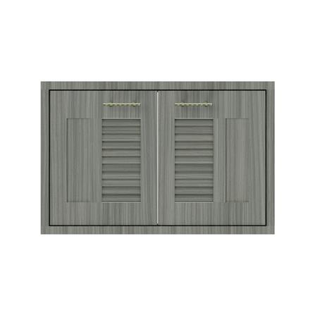 บานใต้เตาเกล็ดผสม JUPITER GLORY LIGHT 83x53 ซม. สีเทา