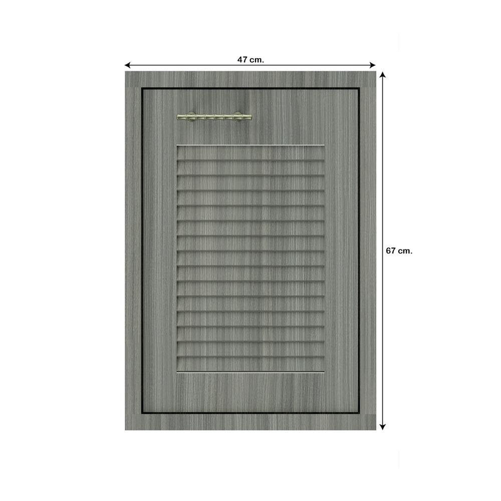 บานซิงค์เดี่ยวเกล็ดเต็ม JUPITER GLORY LIGHT 43x63 ซม. สีเทา