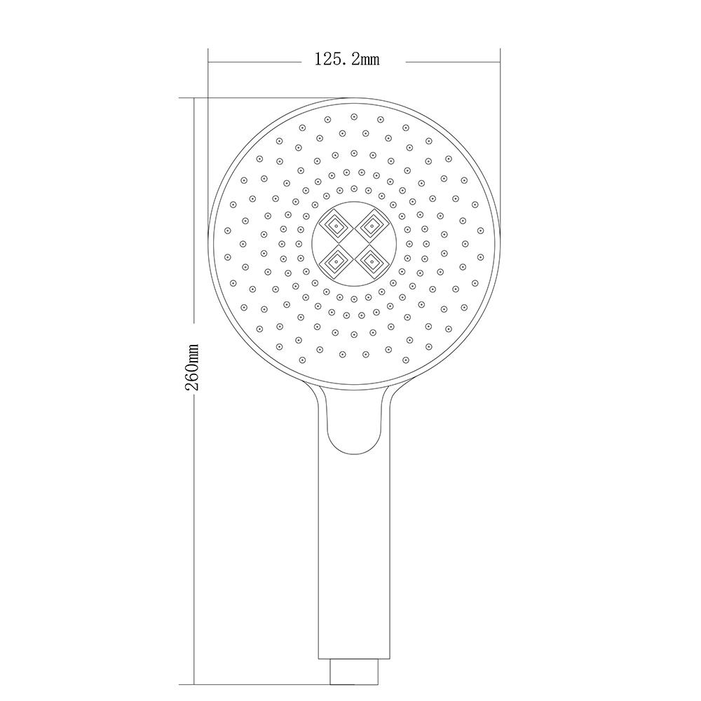 ชุดฝักบัวสายอ่อน 3 ระดับ NOVABATH NVB-HS0314 สีขาว/โครเมียม
