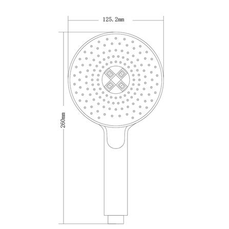 ชุดฝักบัวสายอ่อน 3 ระดับ NOVABATH NVB-HS0314 สีขาว/โครเมียม_1