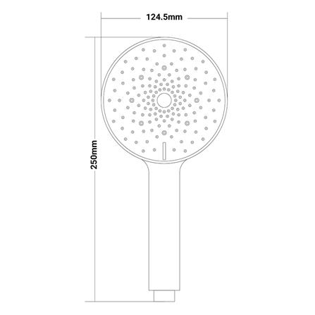 ชุดฝักบัวสายอ่อน 3 ระดับ NOVABATH NVB-HS0312 สีดำ/โครม_1