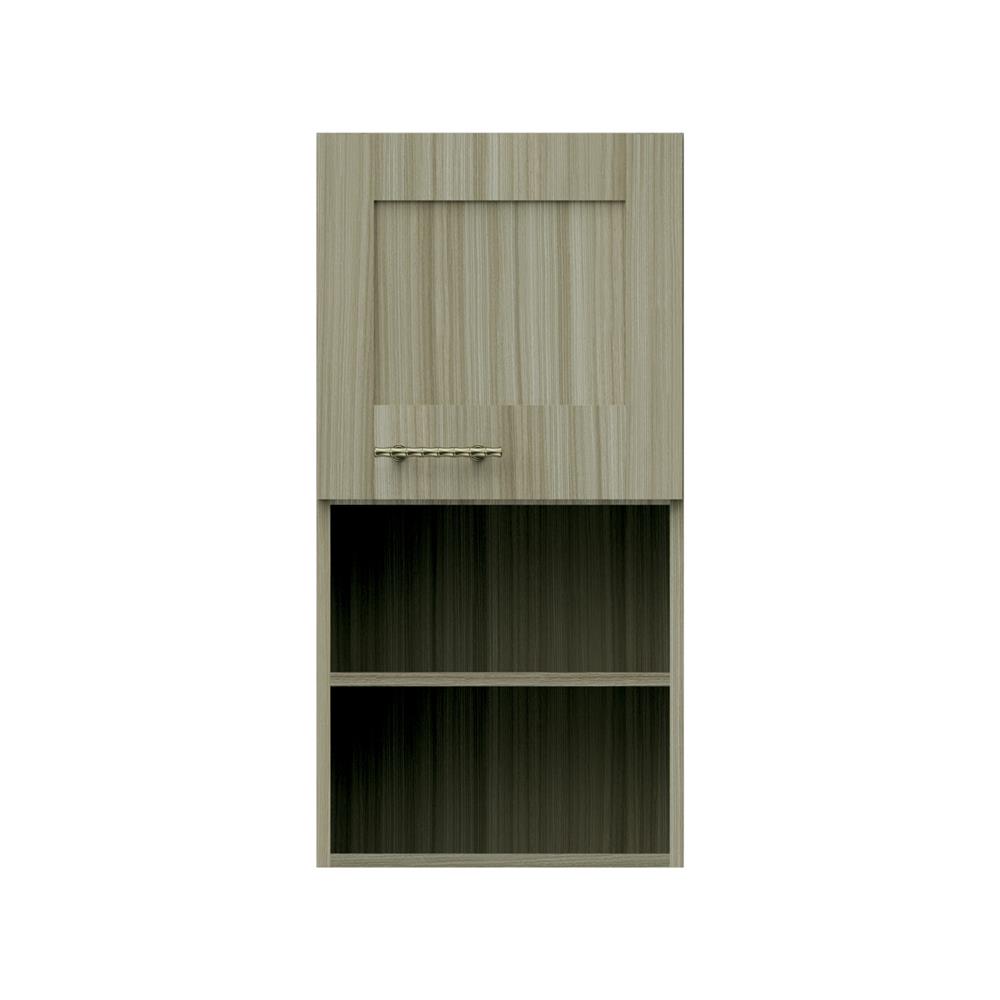 ตู้แขวนเดี่ยวบานเรียบพร้อมชั้น JUPITER GLORY TEAK 40x80 ซม. สีน้ำตาล