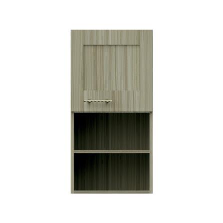 ตู้แขวนเดี่ยวบานเรียบพร้อมชั้น JUPITER GLORY TEAK 40x80 ซม. สีน้ำตาล_1