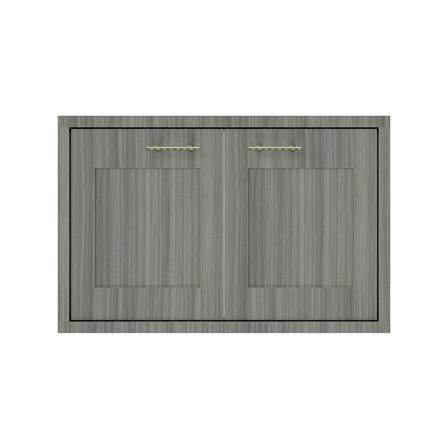 บานใต้เตาลายฟักเต็ม JUPITER GLORY LIGHT 83x53 ซม. สีเทา