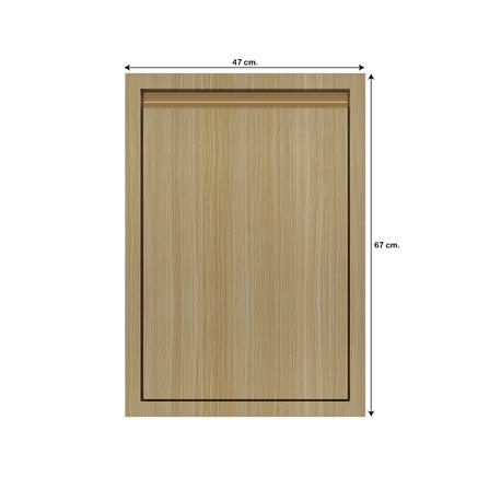 บานซิงค์เดี่ยวเรียบ JUPITER SILKY WOOD 43x63 ซม. สีน้ำตาล_3