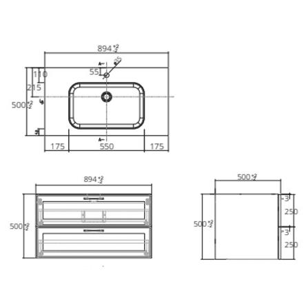 อ่างเคาน์เตอร์ COTTO VWB0910_1