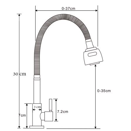 ก๊อกซิงค์เดี่ยวเคาน์เตอร์ NOVABATH NVB-KT217B สีดำ_1