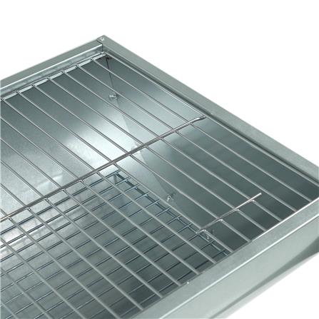 เตาถ่านบาร์บีคิว SPRING GALVANIZED 40 ลิตร สีเงิน_3