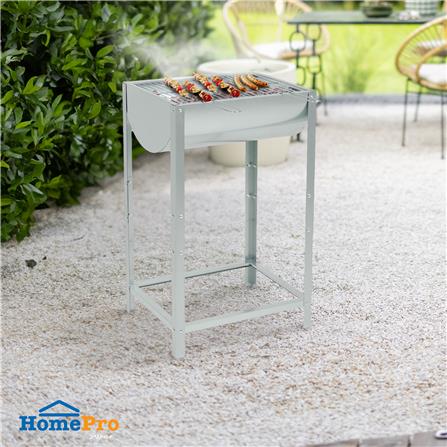 เตาถ่านบาร์บีคิว SPRING GALVANIZED 40 ลิตร สีเงิน_6