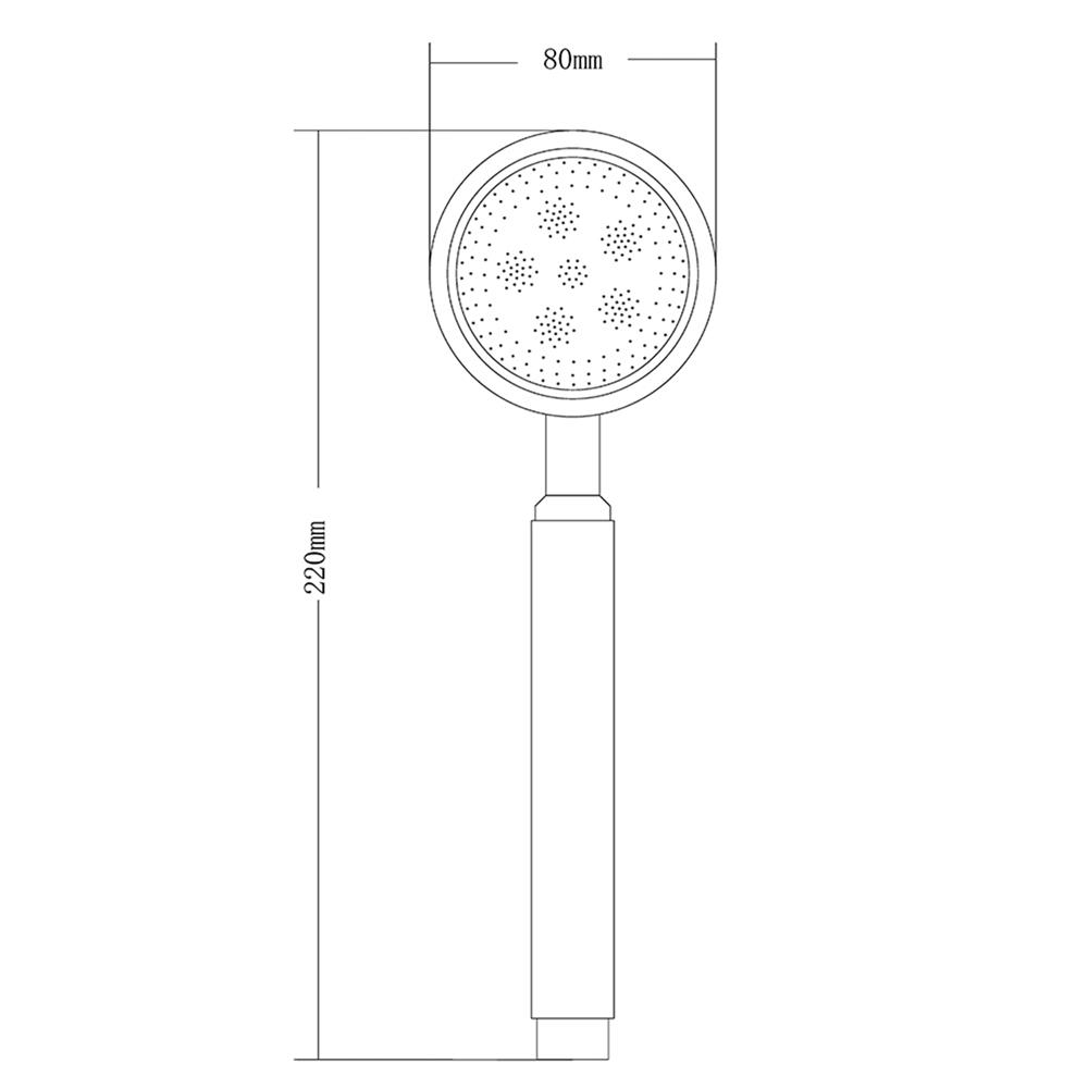 ชุดฝักบัวสายอ่อน 1 ระดับ NOVABATH NVB-HS018S สีเงิน