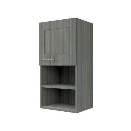 ตู้แขวนเดี่ยวบานเรียบพร้อมชั้น JUPITER GLORY LIGHT 40x80 ซม. สีเทา_0