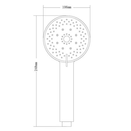 ชุดฝักบัวสายอ่อน 5 ระดับ NOVABATH NVB-HS055B สีดำ_1
