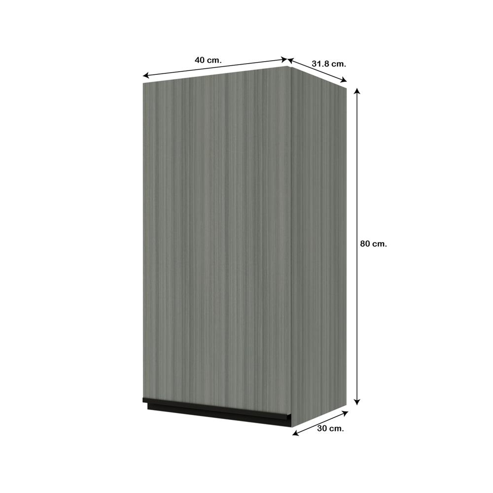 ตู้แขวนเดี่ยว JUPITER SILKY LIGHT 40x80 ซม. สีเทา