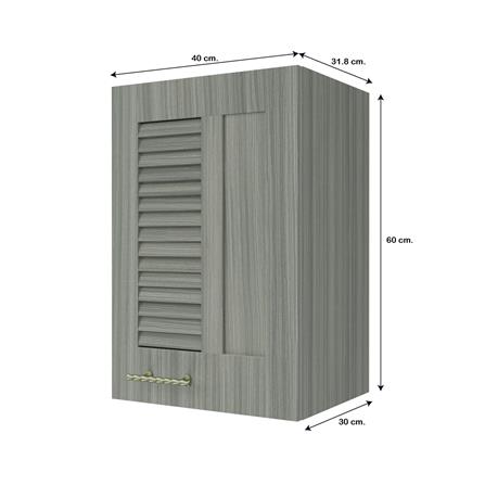 ตู้แขวนเดี่ยวเกล็ดผสม JUPITER GLORY LIGHT 40x60 ซม. สีเทา_4