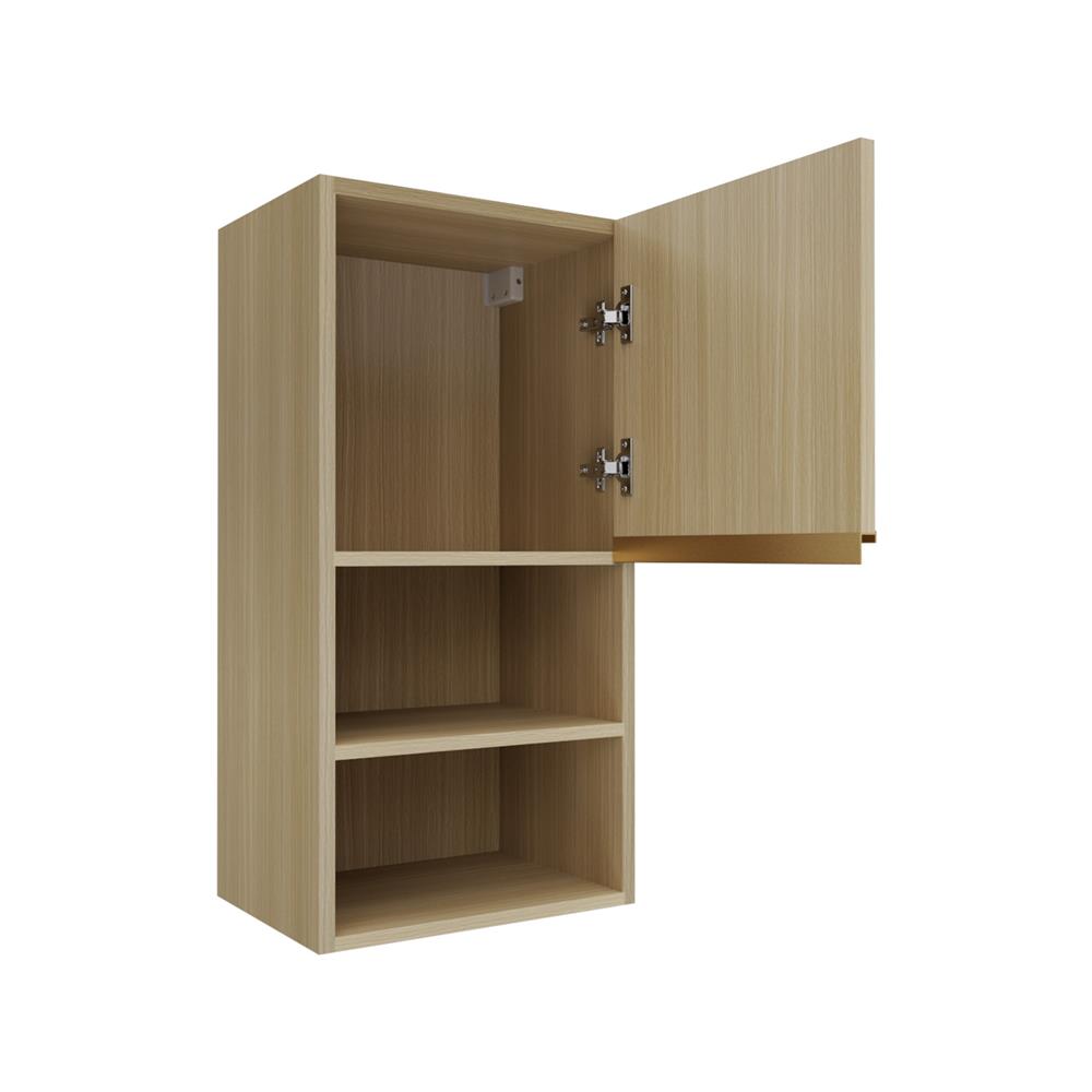 ตู้แขวนเดี่ยวบานเรียบพร้อมชั้น JUPITER SILKY WOODS 40x80 ซม. สีน้ำตาล