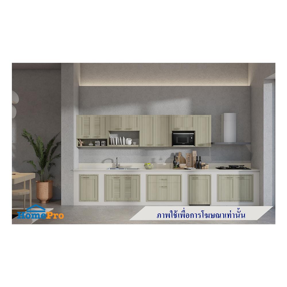 ตู้แขวนคู่เกล็ดผสมพร้อมชั้นโล่ง JUPITER GLORY TEAK 80x80 ซม. สีน้ำตาล