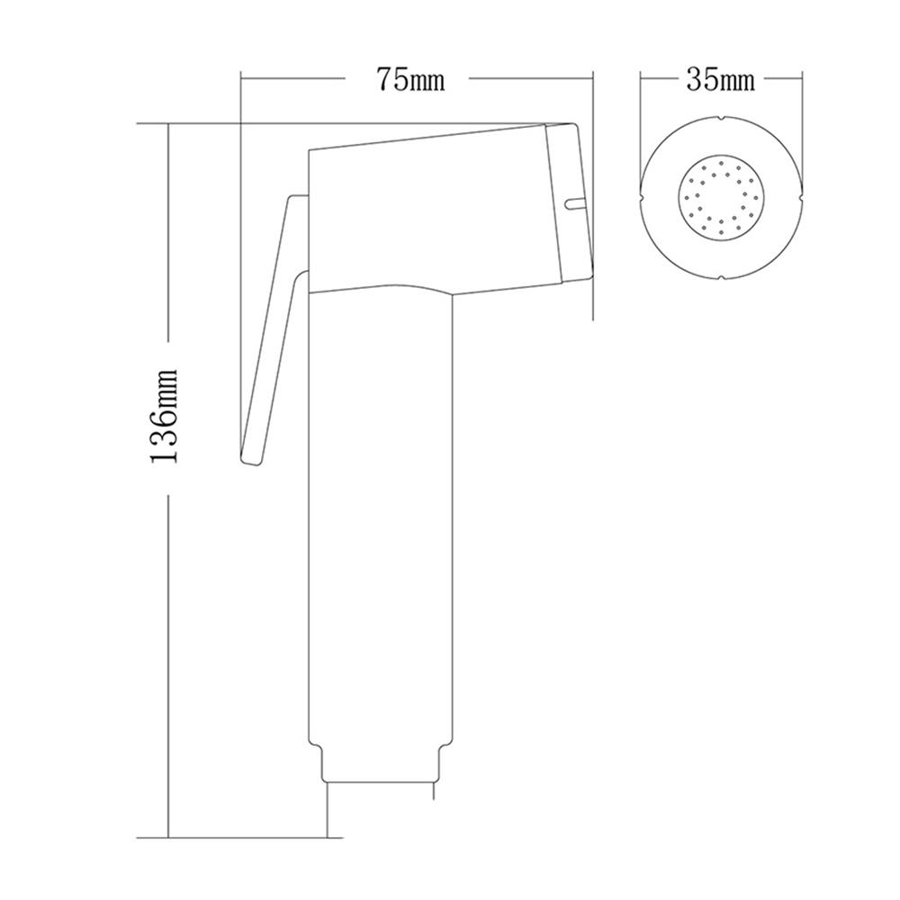สายฉีดชำระครบชุด NOVABATH NVB-SY014B สีดำ