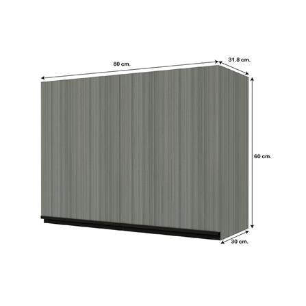 ตู้แขวนคู่ JUPITER SILKY LIGHT 80x60 ซม. สีเทา_4