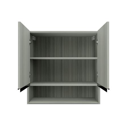 ตู้แขวนคู่บานทึบพร้อมชั้นโล่ง JUPITER SILKY LIGHT 80x80 ซม. สีเทา_2