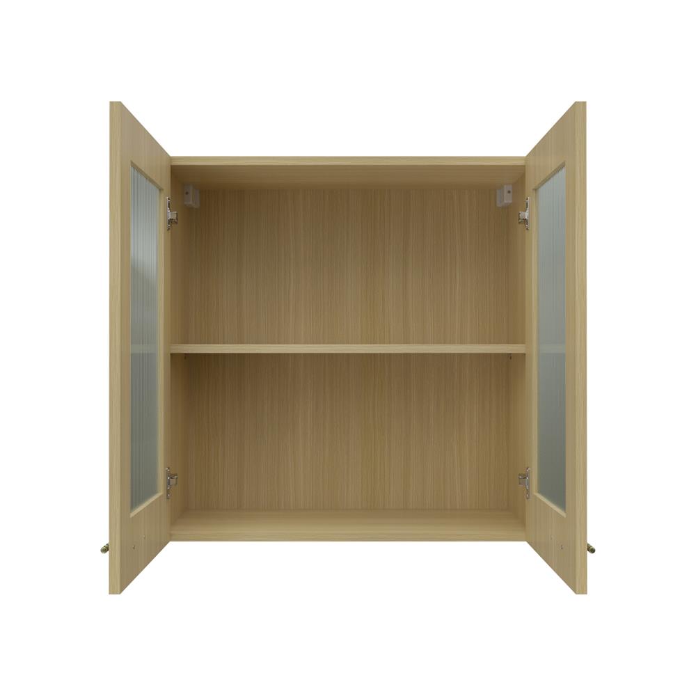 ตู้แขวนคู่บานกระจก JUPITER MINERVA 80x80 ซม. สีน้ำตาล